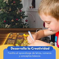 LumiPad® Pizarra LED De Aprendizaje + Marcadores Gratis