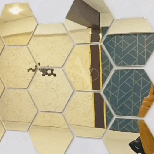 Deluxe® Set de 10 espejos Adhesivos Decorativos – Homexpress