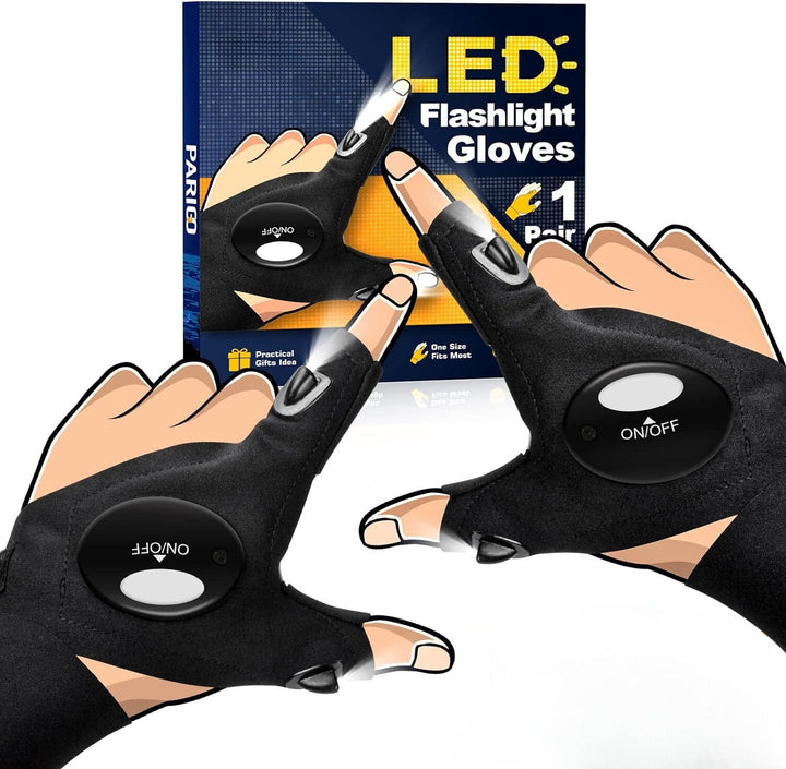 LumiHands® - Guantes con linterna LED Impermeables 🔦