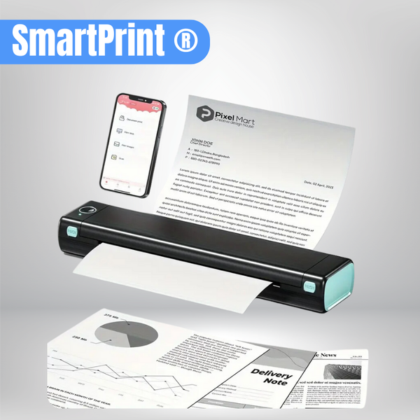 SmartPrint® Impresora térmica portátil + 5 hojas térmicas GRATIS