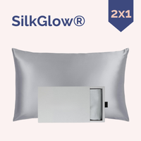 SilkGlow® Funda de almohada anti frizz 100% en seda Morera