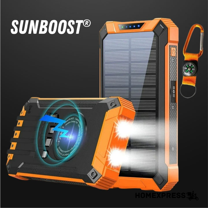 SunBoost® PowerBank de Carga Solar + Linterna