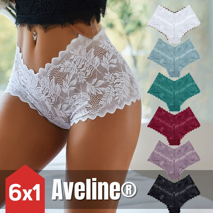 Aveline® Set de Cacheteros Importados en Encaje 6x1