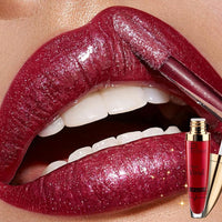 Pudaier® Labial 3D Mate con Infusión de Glitter Intransferible