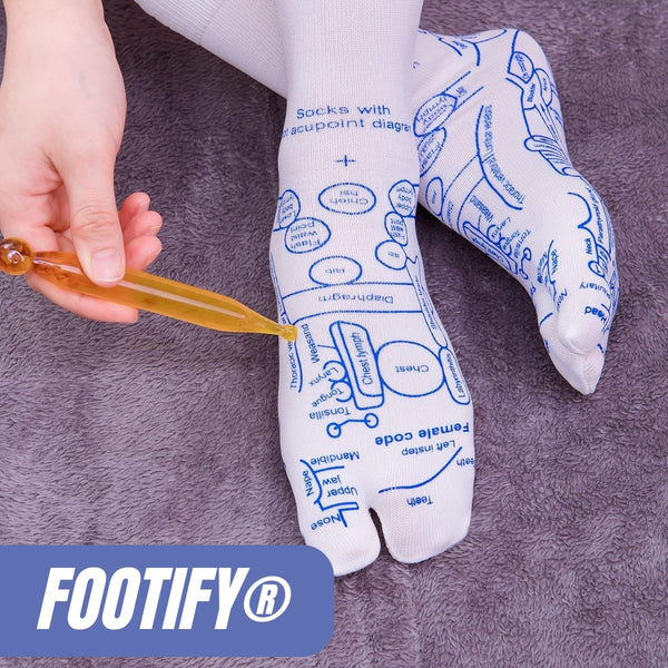 Footify® Medias de Reflexología para Aliviar el Dolor en Minutos