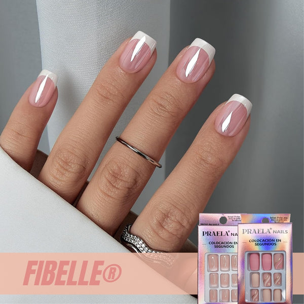 Fibelle® Set de 24 Uñas Press On Clásicas 2x1