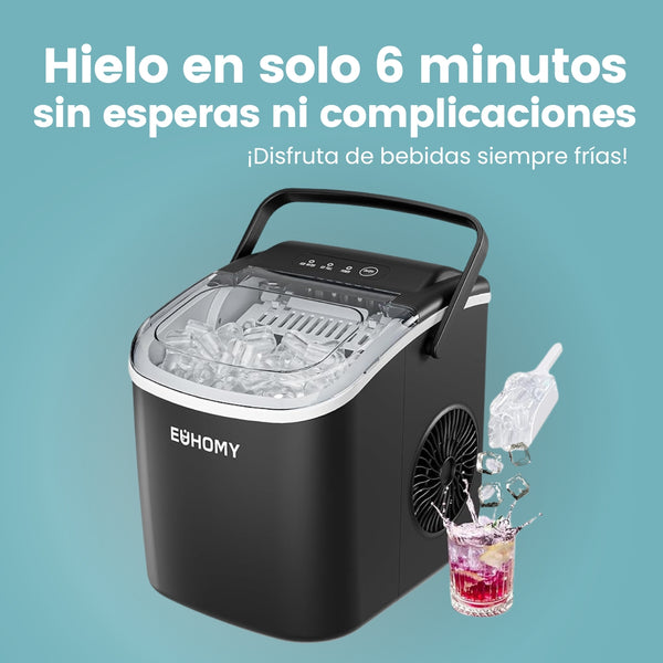 Icezy® Máquina de hacer Hielo Automática y Portátil