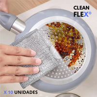 CleanFlex - Paños en acero inoxidable x 10 unidades