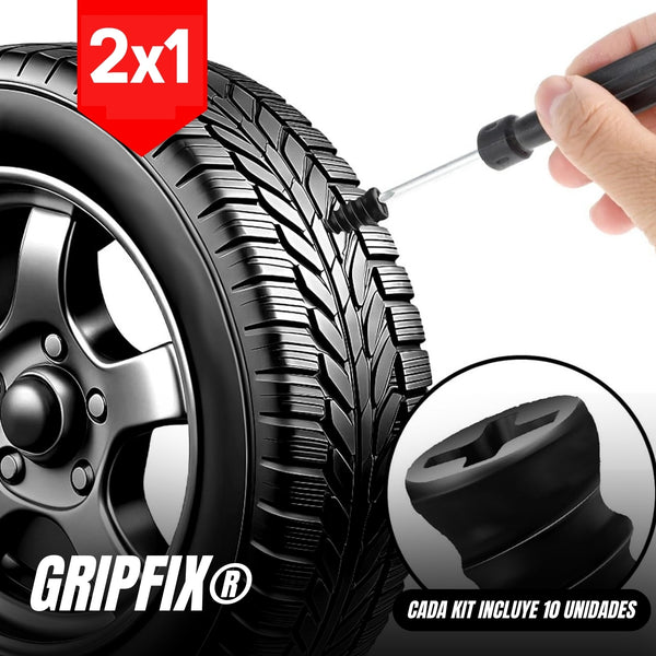 GripFix® Kit de 10 Clavos para Neumáticos 2x1