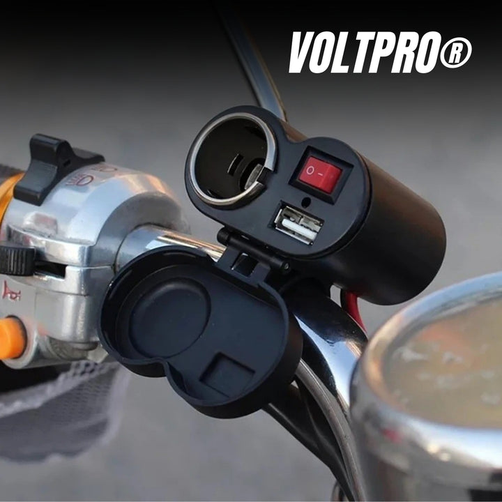 VoltPro® Cargador Multifuncional USB para Moto