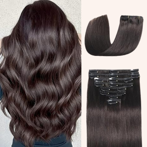 Lushen® Extensiones de Cabello con Sistema de clip 2.0
