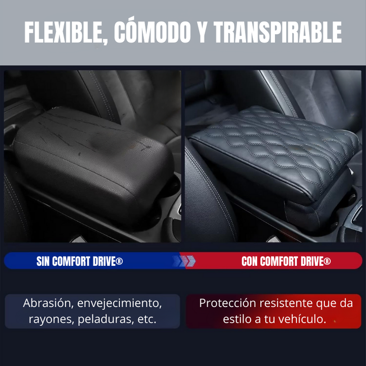 Comfort Drive® Reposabrazos en cuero con espuma viscoelástica