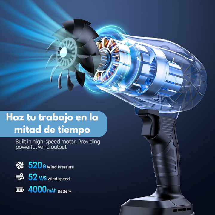 TurboJet Blower™ Sopladora Portátil de Turbina + 1 Maletín Gratis