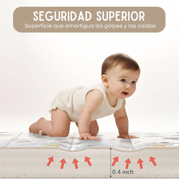 BabyPlay® Tapete Plegable Antigolpes para Bebés