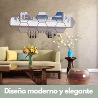 Deluxe® Set de 10 espejos Adhesivos Decorativos