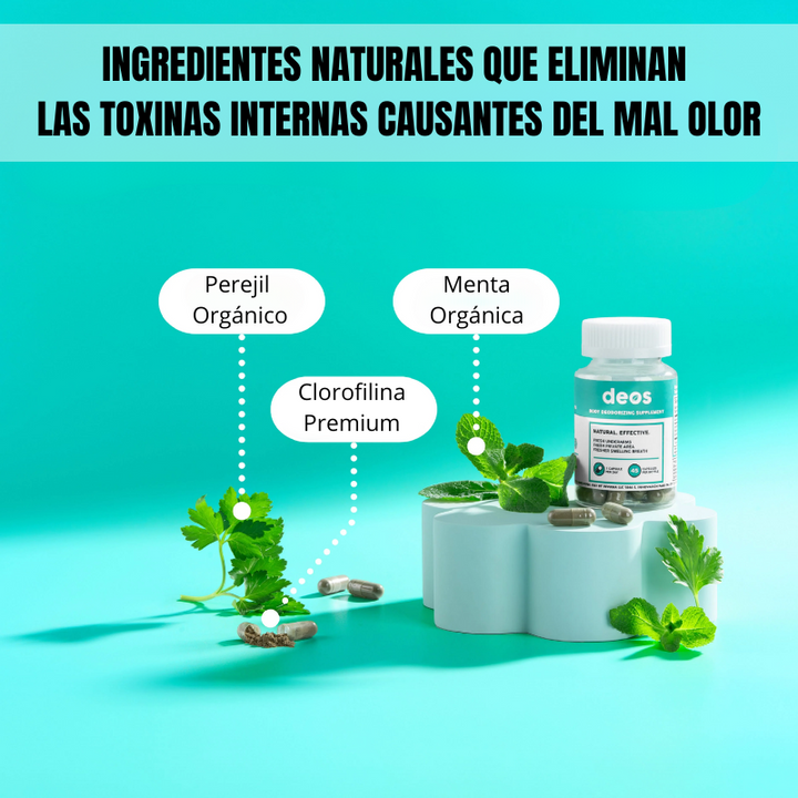 Deos™ Desodorante interno con Extracto de Clorofila x 30 Cápsulas – Homexpress