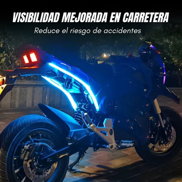 Lumix® Luces Led DRL para Moto 2x1 Azul - Amarillo