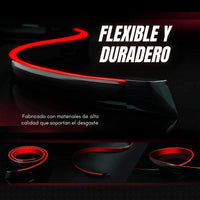 ShineX® Spoiler Universal Led en Fibra de Carbono