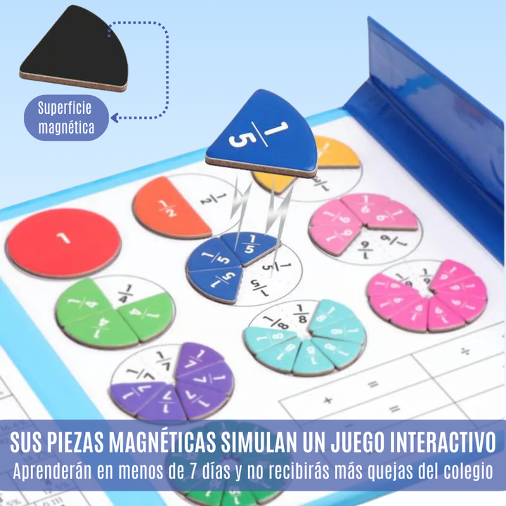 Fractions Lab® Libro Montessori Magnético de Matemáticas