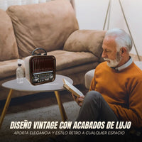 Veltra® Radio Vintage Recargable con Bluetooth