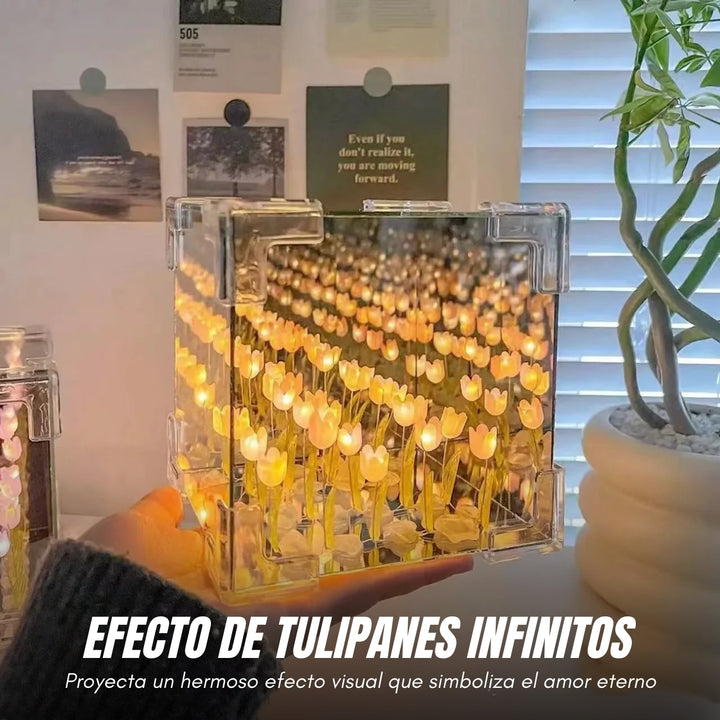 TuliGlow® Lámpara de Tulipanes Infinitos + Caja de Regalo Gratis