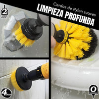 CleanMax® Set de Cepillos de Limpieza para Taladro 3x1