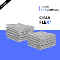 CleanFlex - Paños en acero inoxidable x 10 unidades