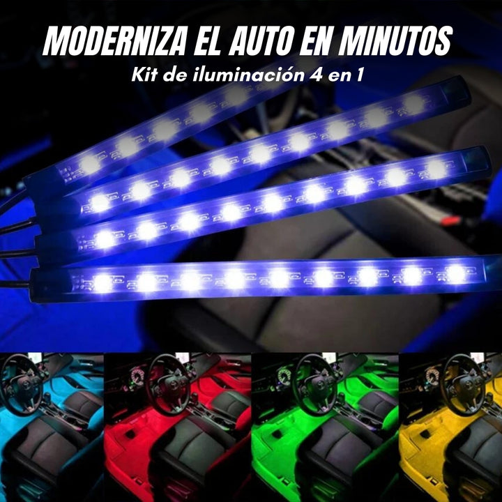 Neonix® Luces LED Interiores para Carro x4