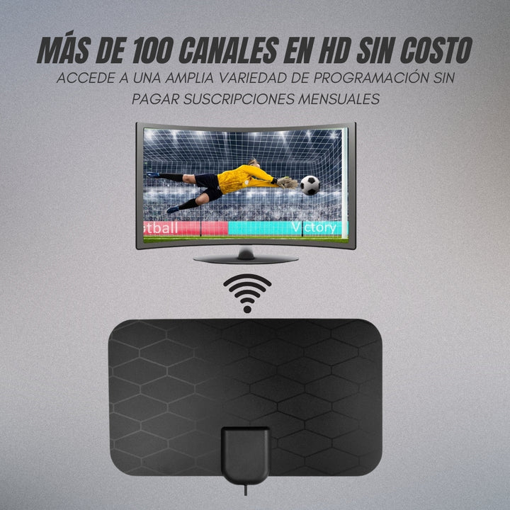 Streamix® Antena Digital HD para TV 2X1