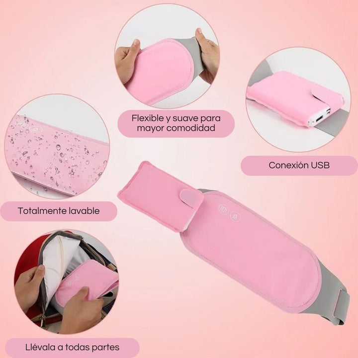 CozyCare® Cinturón Térmico: Alivia Cólicos con Calor y Masaje