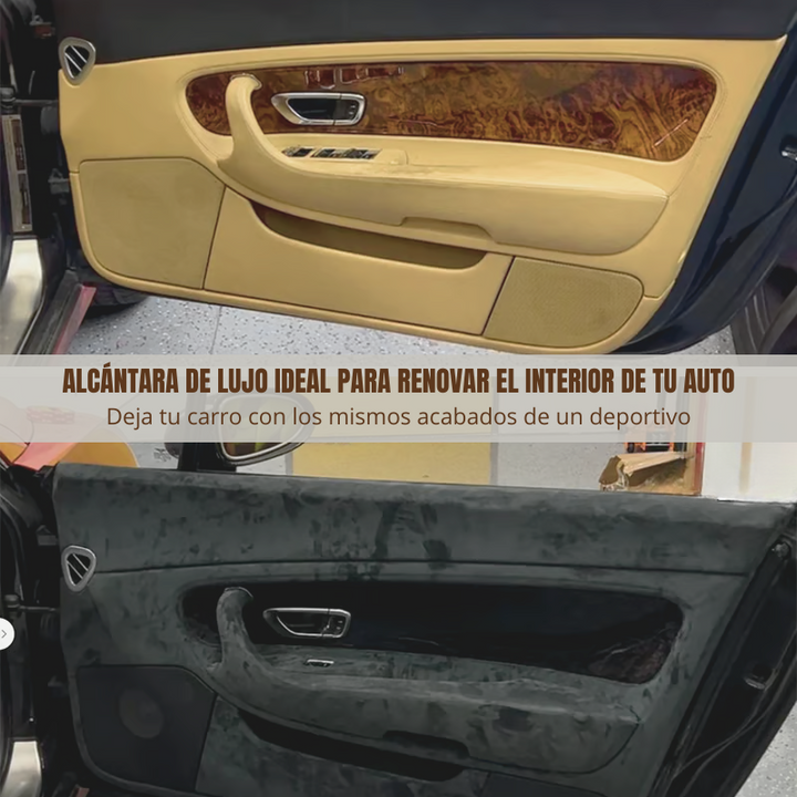 FlexVelvet® Rollo de Gamuza Alcántara para Auto x 3 Metros