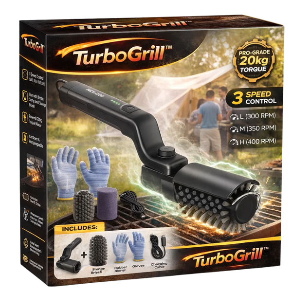 Cepillo De Parrilla Eléctrico TurboGrill