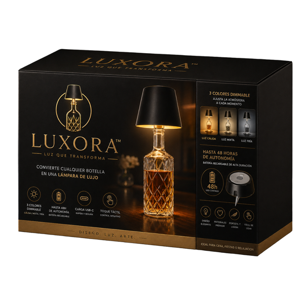 Lampara Inalámbrica De Botellas Luxora