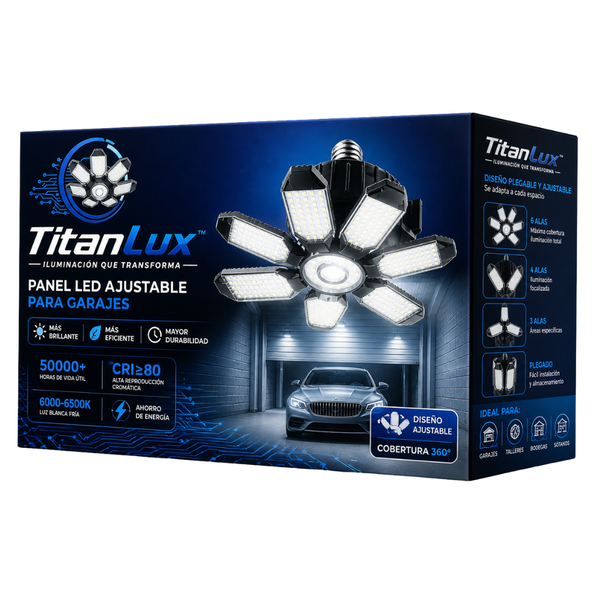 Luz Led Plegable Para Garaje TitanLux