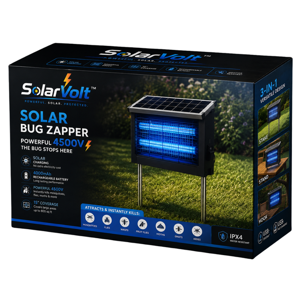Exterminador Solar Para Insectos De Alto Voltaje