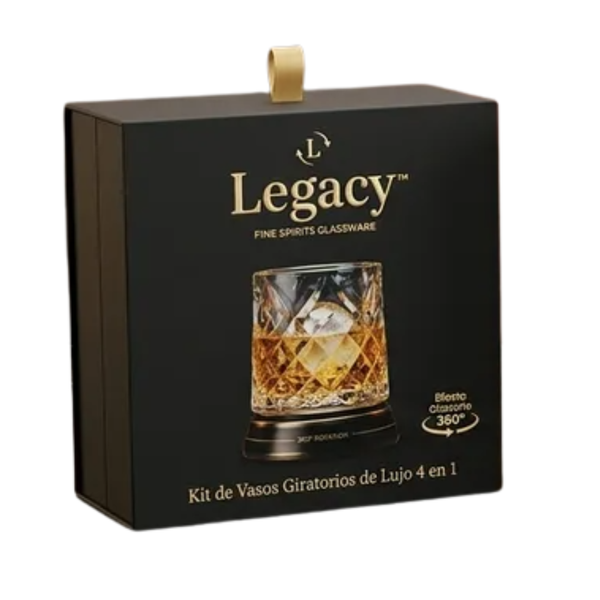 Kit De Vasos Giratorios De Lujo