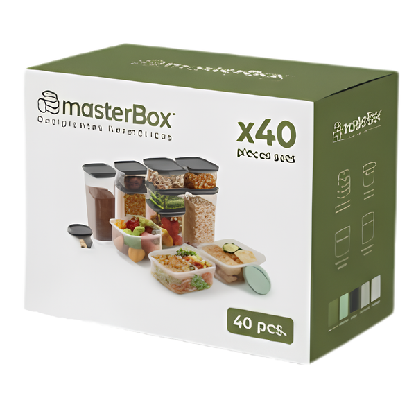 Caja De Recipientes De Almacenamiento x40