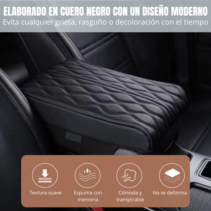 Comfort Drive® Reposabrazos en cuero con espuma viscoelástica