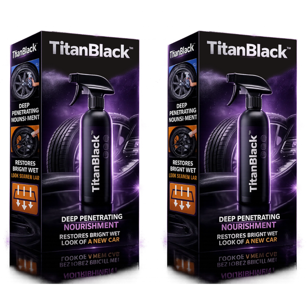 Spray Abrillantador De Llantas TitanBlack 2x1