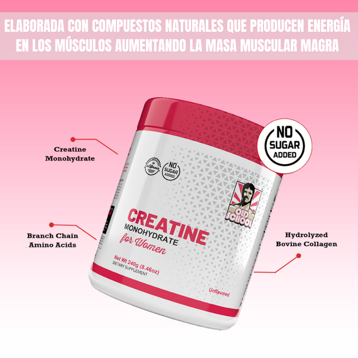 GlutePro® Monohidrato de Creatina para Mujeres