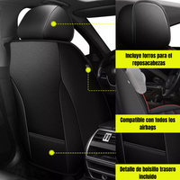 CoverX® Kit de Forros para Asientos de Auto en Cuero