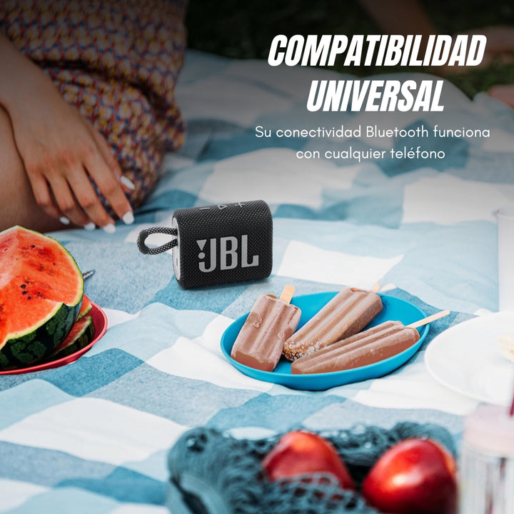 JBL Go 3 Altavoz portátil con Bluetooth 2x1 - AAA