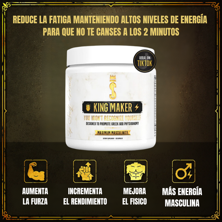 King Maker® Suplemento para Hombres 13 en 1 - 120 cápsulas