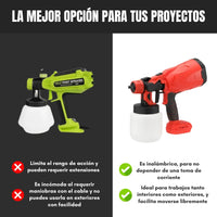 COLORMAX® Pistola de Pintura Inalámbrica de 400W