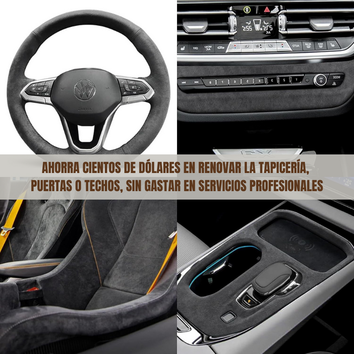 FlexVelvet® Rollo de Gamuza Alcántara para Auto x 3 Metros