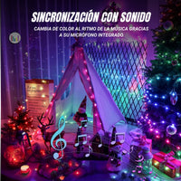 Sparkly® Luces de Navidad Bluetooth de 10 metros