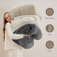 CozyWrap® Cobija Terciopelo Azurra + 2 Forros y Sobrecama Gratis