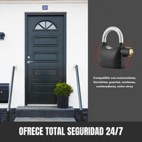 LockPro® Candado en Acero con Alarma Antirrobo