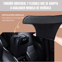 Comfort Drive® Reposabrazos en cuero con espuma viscoelástica