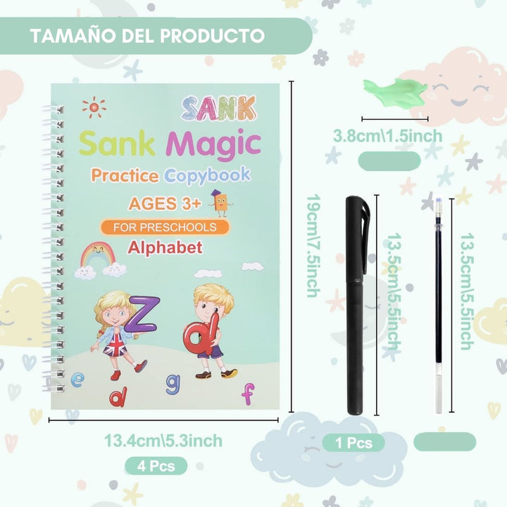 SANK MAGIC® Kit de 4 Libros de Aprendizaje de EEUU